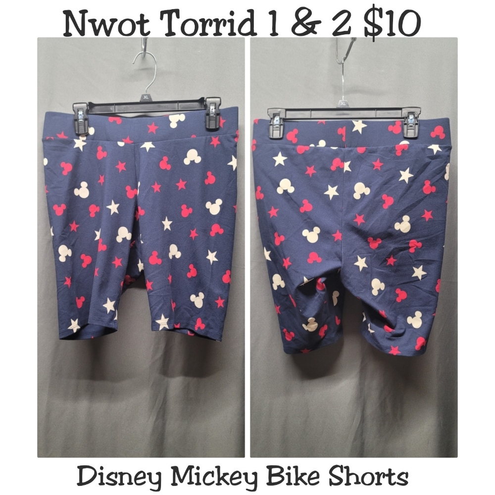 Torrid Mickey mouse bike shorts
